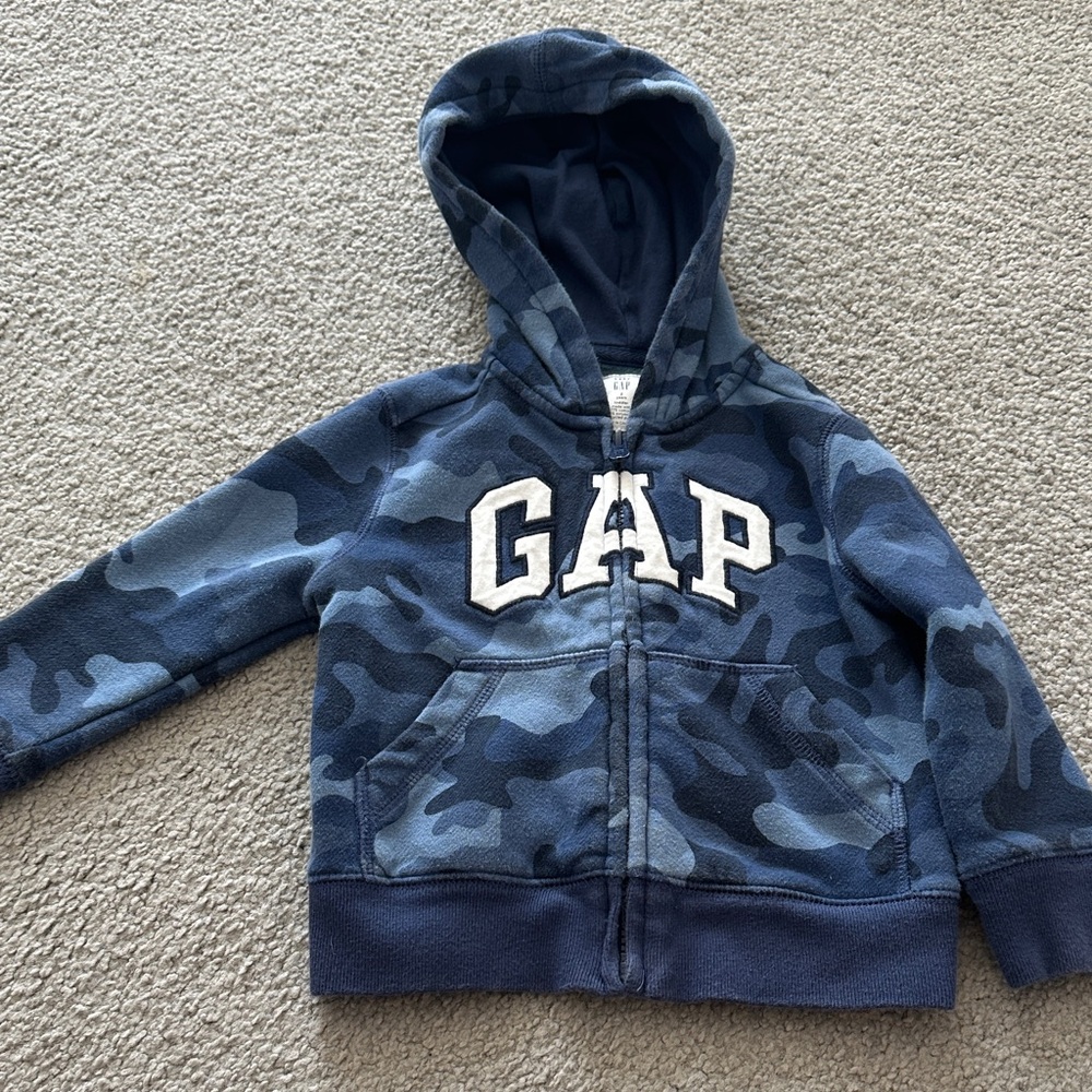 GAP Kids Navy Camo Hoodie